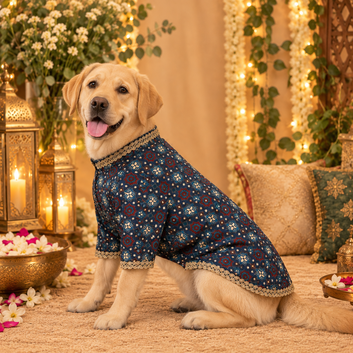 Royal Cotton Linen Dog Kurta