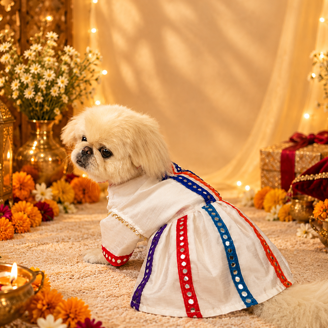White Traditional Navratri Dress
