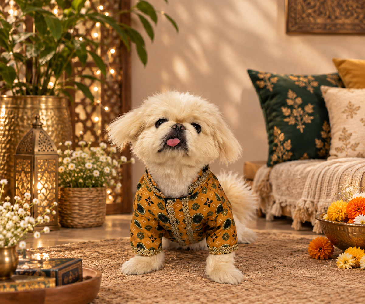 Royal Cotton Linen Dog Kurta