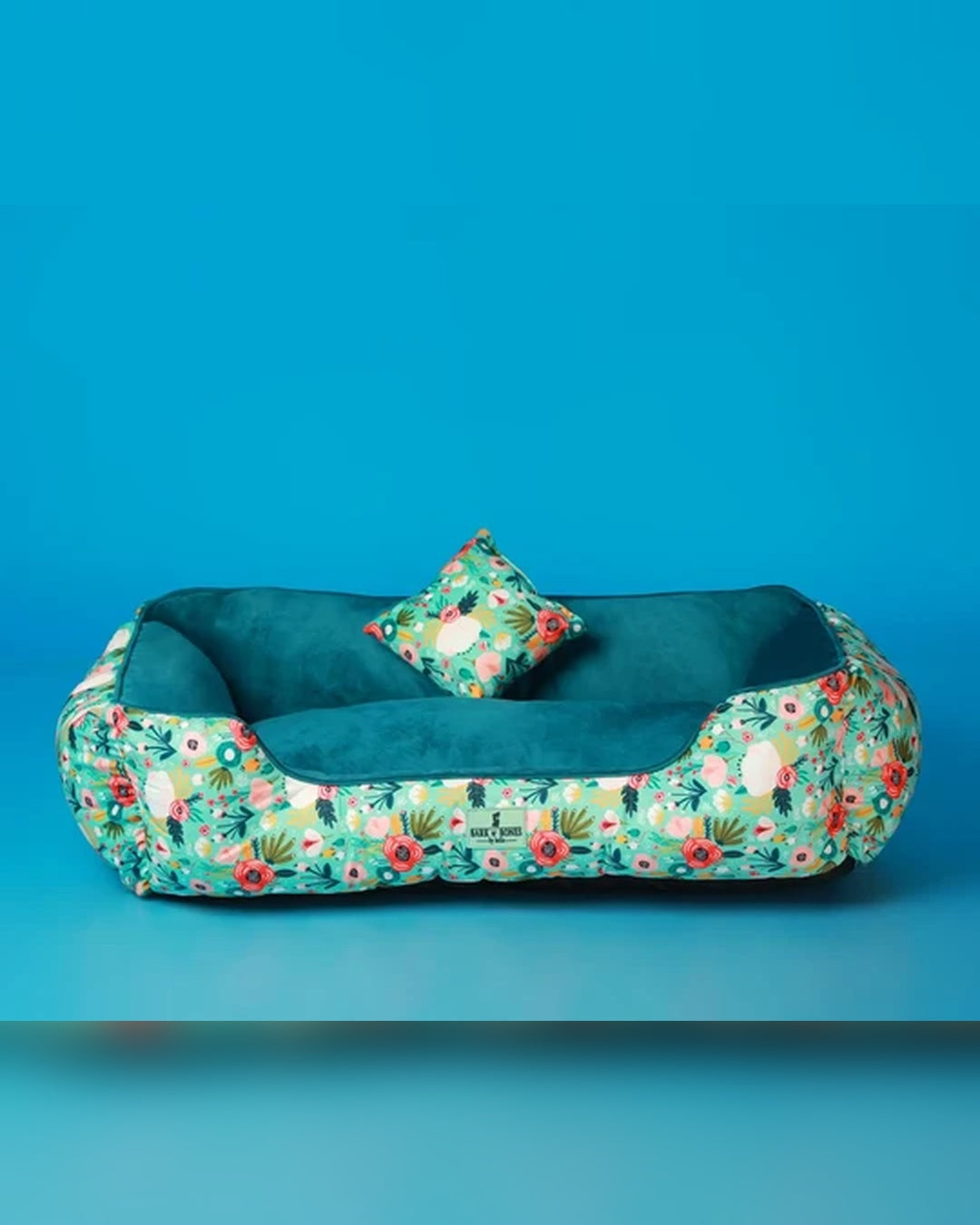 Garden Bloom Floral Dog Bed