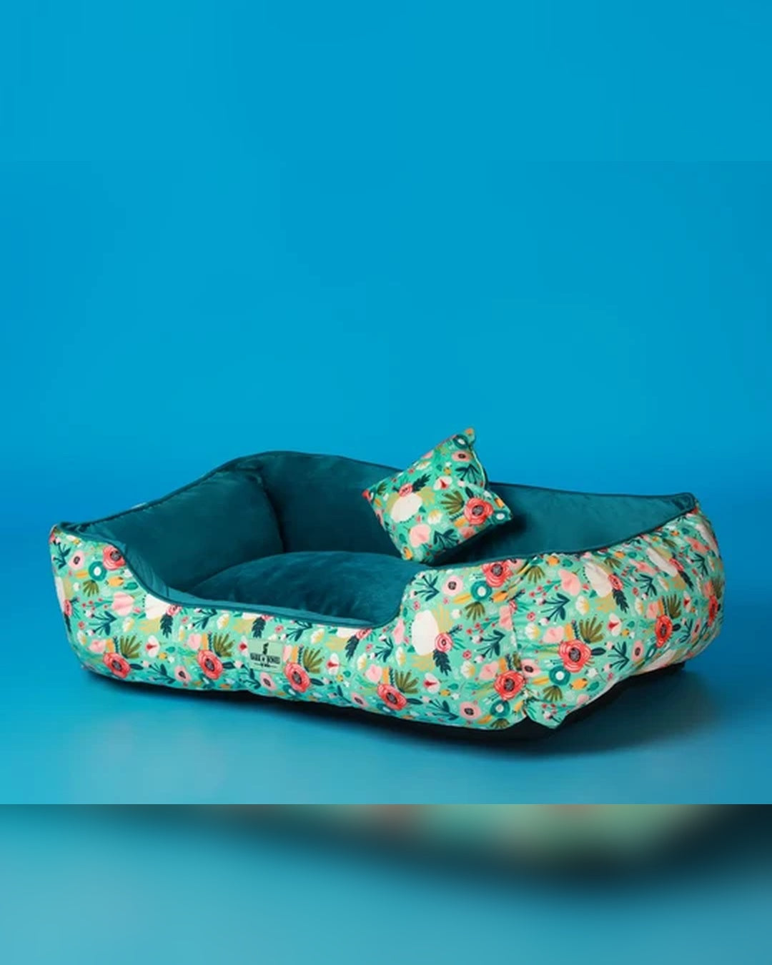 Garden Bloom Floral Dog Bed